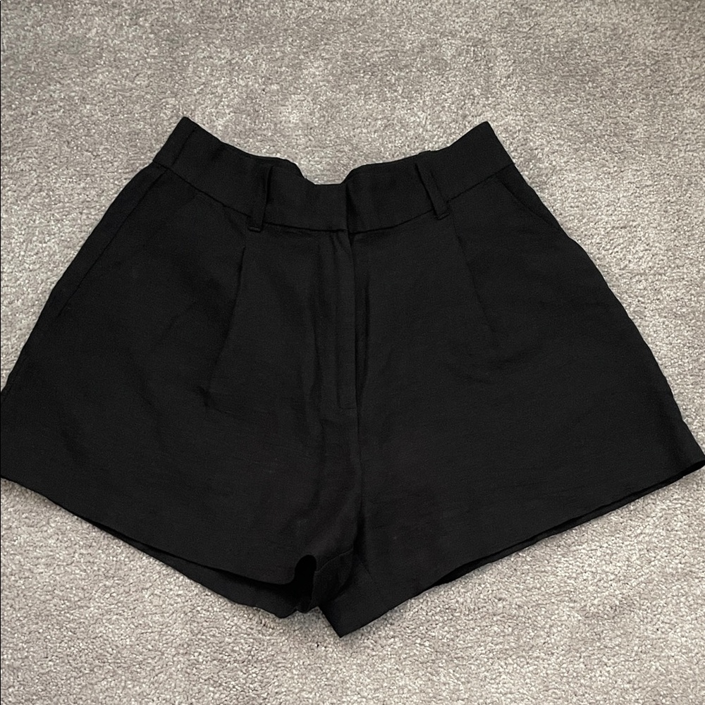 H&M Black High Waist Women's Shorts